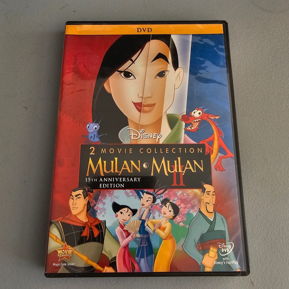 Disney Mulan 2-Movie Collection DVD 15th Anniversary Edition Mulan I & II Set